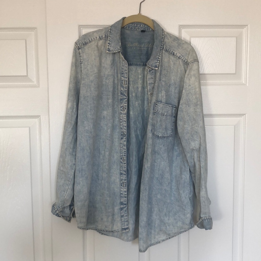 Pacsun Bullhead Black denim shirt